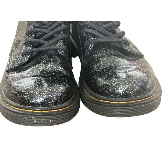 Dr. Martens Kids Black Glitter Boots - Picture 5 of 10